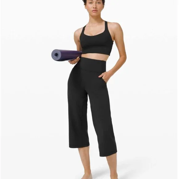 Lululemon Align Wide Leg Crop 23" Black - Picture 2 of 11